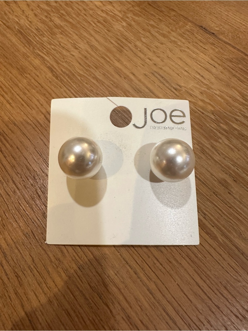 Joe Fresh and Ardene Pearl Stud Earrings - White